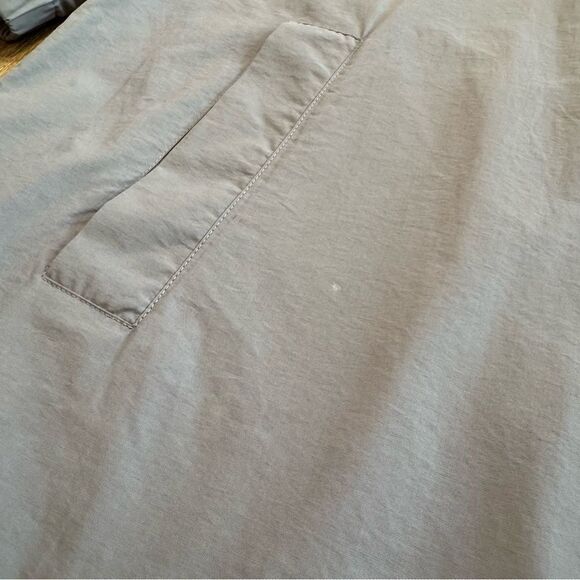 EILEEN FISHER Cotton Nylon Hooded Jacket Medium Gray‎ Weather Resistant - Picture 13 of 13